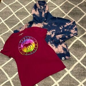 Abercrombie Kids Bundle of 2, T-shirt & Hoodie Sweatshirt